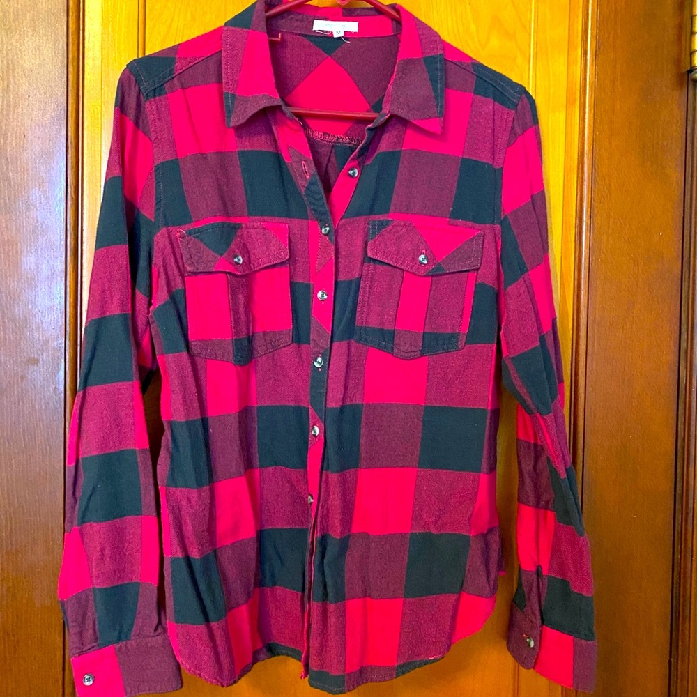 Buffalo Plaid Flannel: Pink and Gray